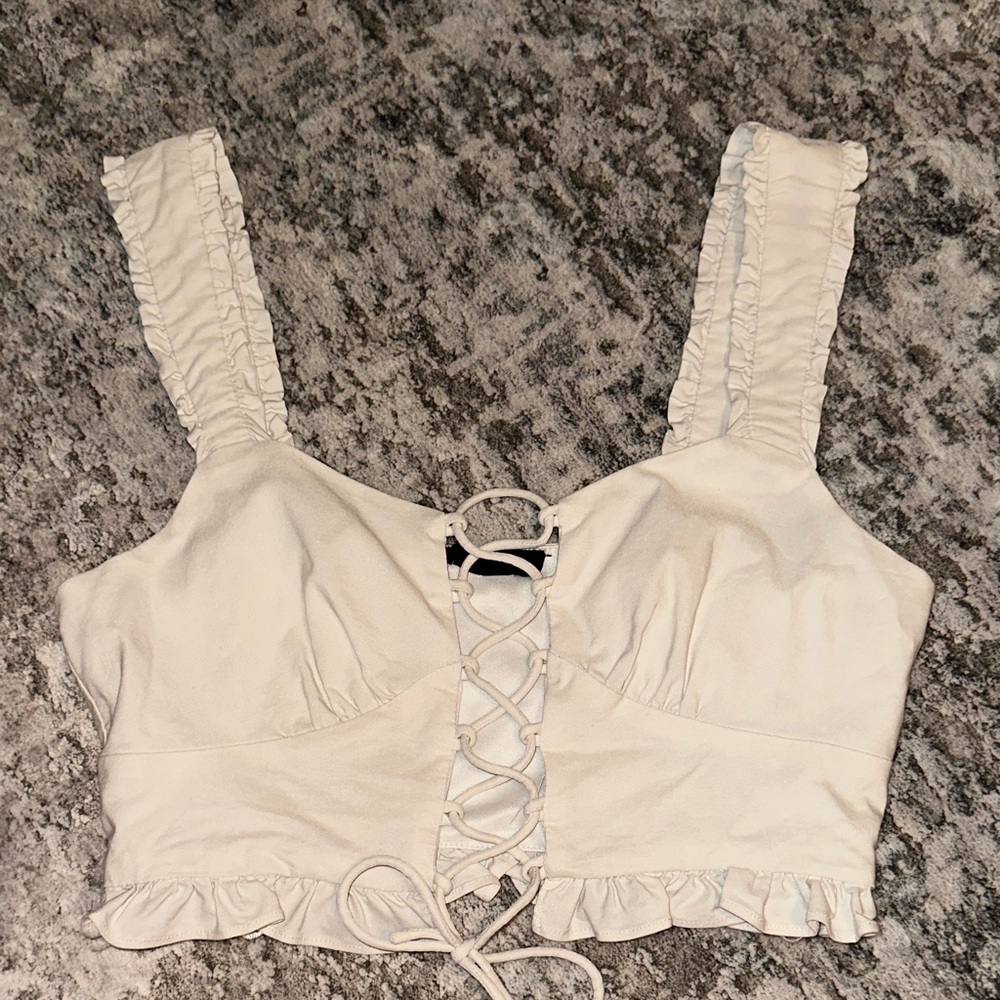 Hazel Boutique lace up Women's Tank Top